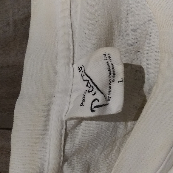 Vintage picasso "piarrot and harlequin 1971" t-shirt - Picture 2 of 3